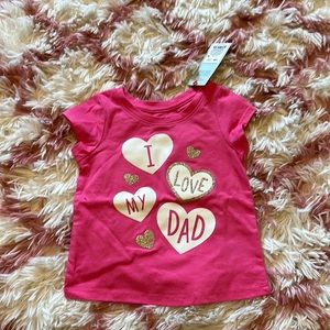 I love my dad graphic tee